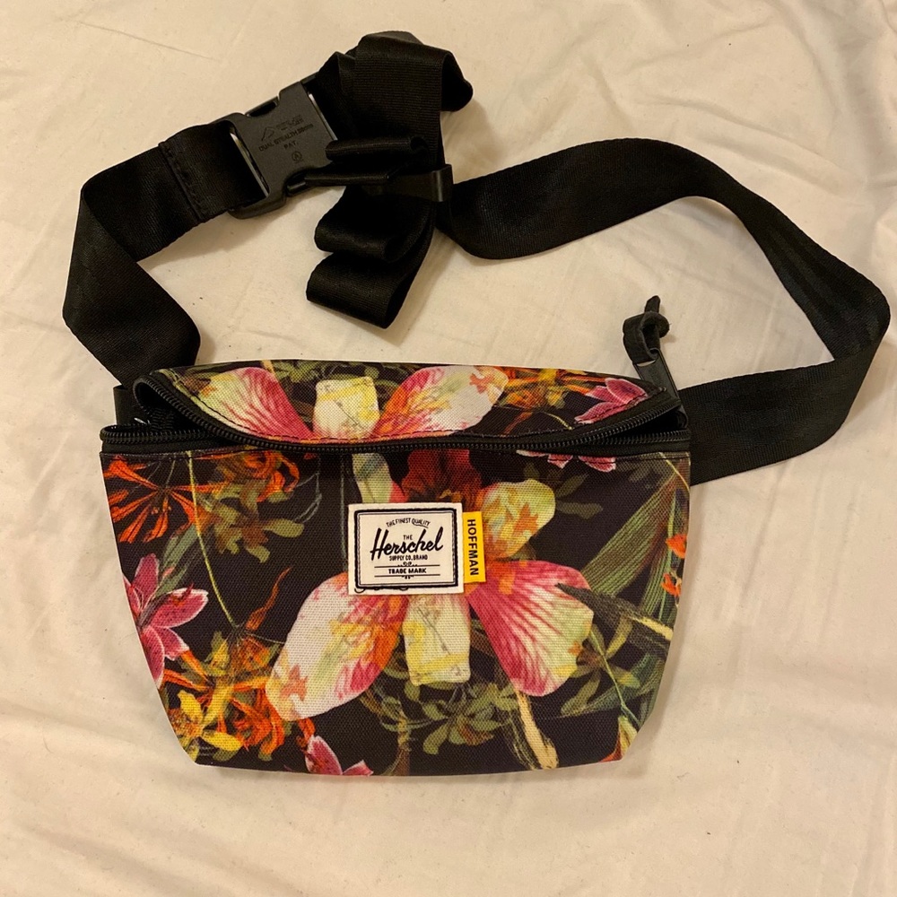 herschel floral hip pouch/fanny pack